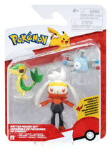 Snivy, Raboot and Magnemite Pokémon Battle Figure Pack in packaging