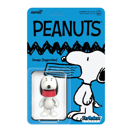 Snoopy Suppertime Peanuts ReAction Figure in blister packaging