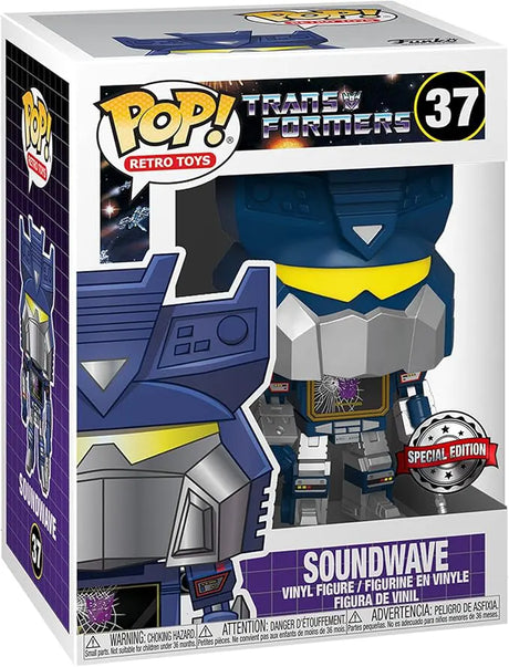 Soundwave Shattered Screen Funko Pop Vinyl Transformers boxed Special Edition