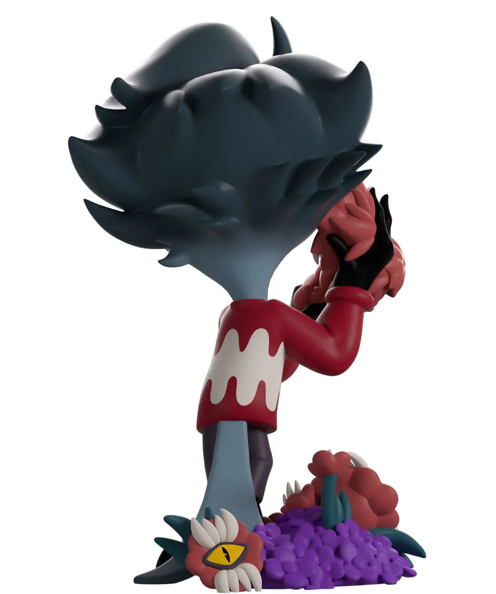 Spring Stolas Helluva Boss Youtooz vinyl figure back view with floral base