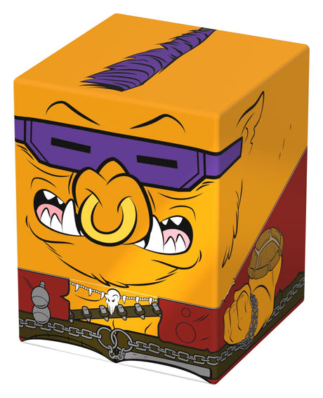 Bebop Squaroes Teenage Mutant Ninja Turtles deck box top view with purple mohawk detail