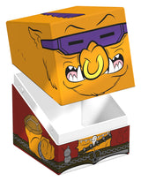 Bebop Squaroes collectible box open view showing card storage capacity