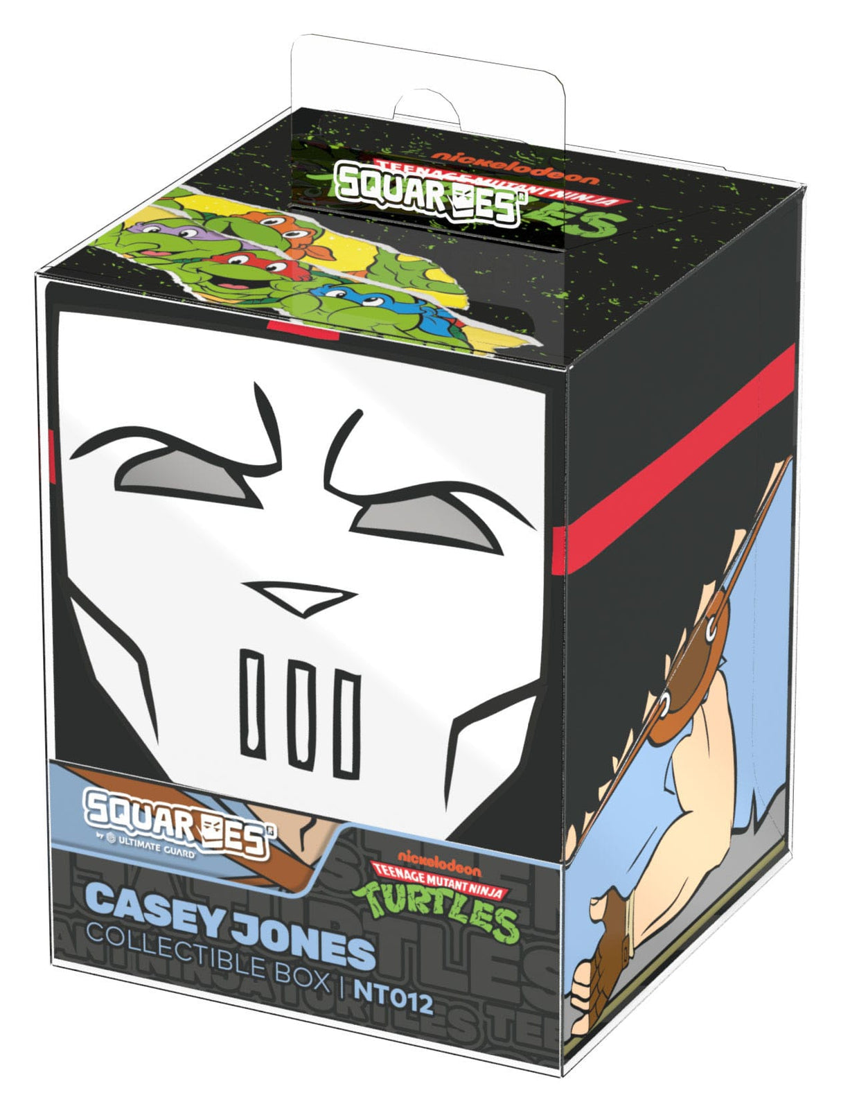 Casey Jones Squaroes Teenage Mutant Ninja Turtles deck box holding trading cards