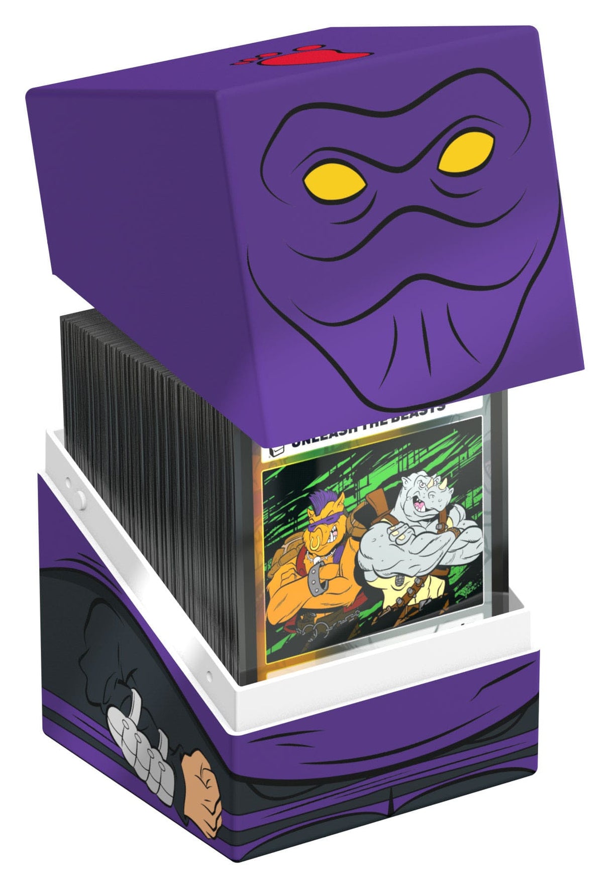 Foot Clan Squaroes Teenage Mutant Ninja Turtles box opened with trading cards