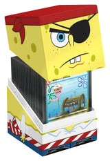 Pirate SpongeBob Squaroes SB015 holding double-sleeved trading cards