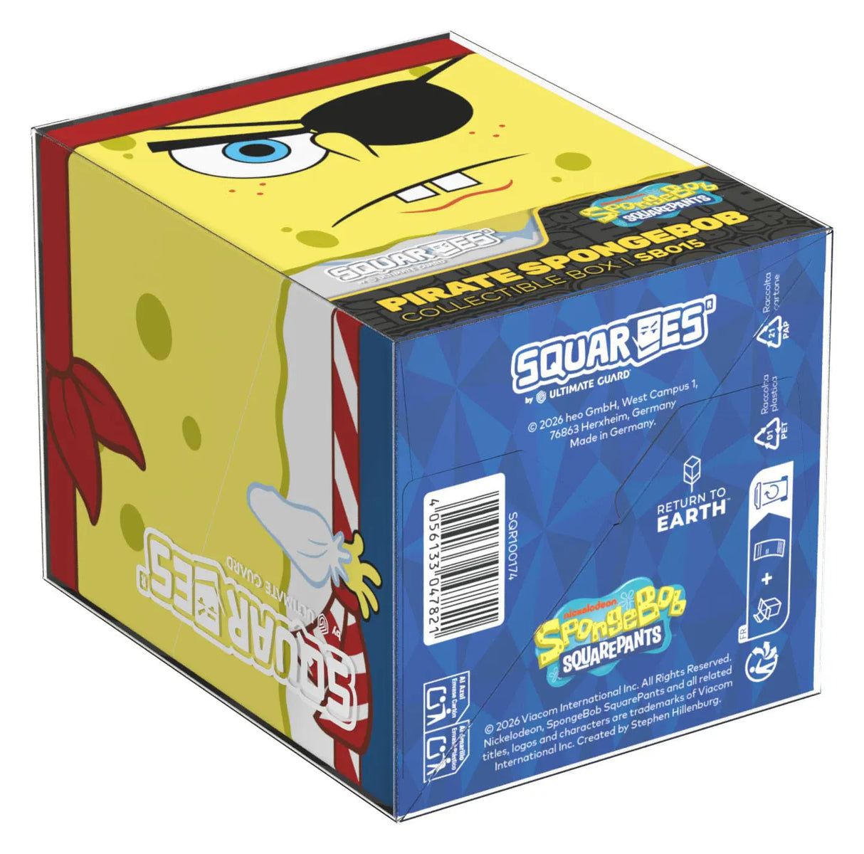 Pirate SpongeBob Squaroes SB015 deck box packaging bottom view