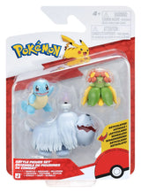 Squirtle, Greavard and Bellossom Pokémon Battle Figure Pack in packaging