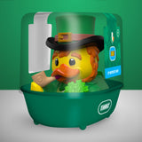 St. Patrick’s Day TUBBZ First Edition duck figure in green bathtub packaging