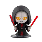 Emperor Palpatine Cosbi bobble-head with red lightsabers