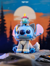 Flocked Stitch figure in werewolf costume with Scrump doll hat.