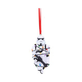 Stormtrooper In Fairy Lights Hanging Ornament front view