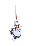 Side view of Stormtrooper In Fairy Lights Christmas ornament