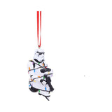 Angled view of Original Stormtrooper fairy lights ornament