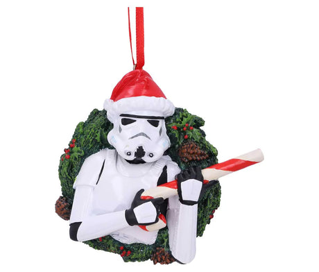 Stormtrooper Wreath Hanging Ornament front view