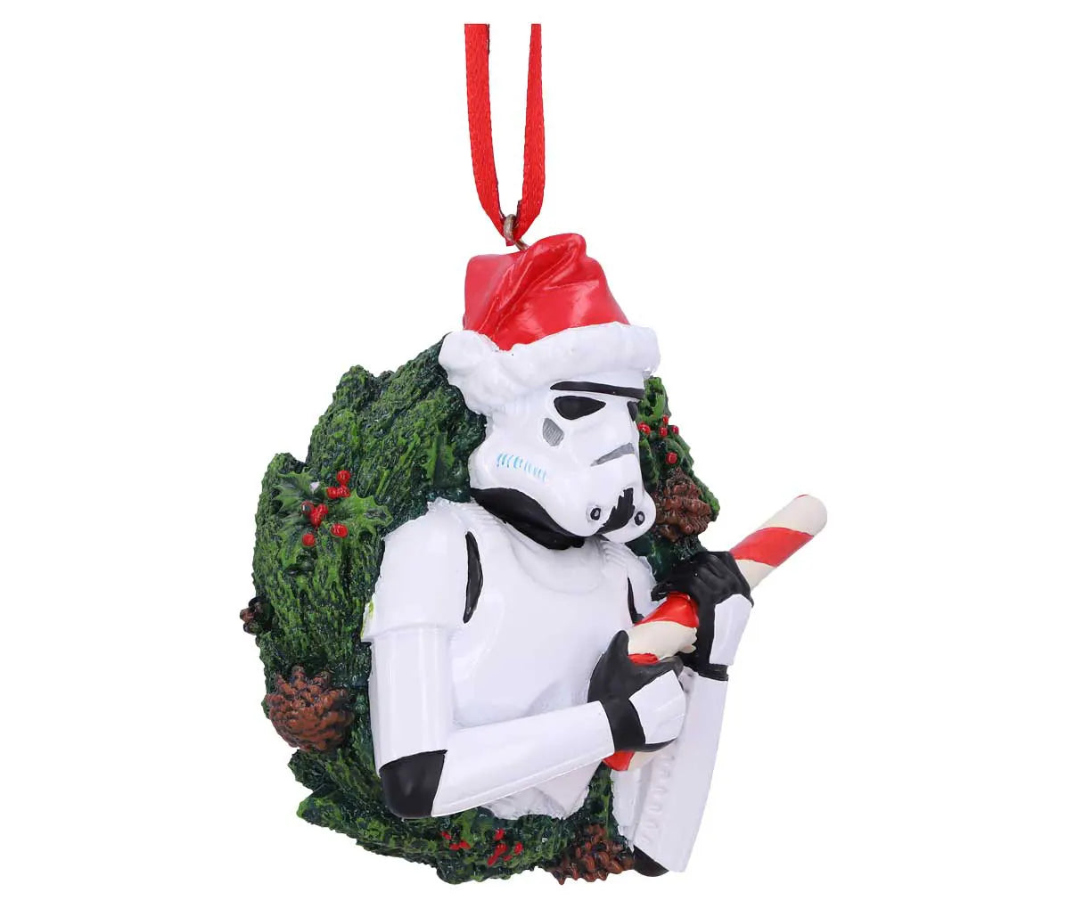Side view of Original Stormtrooper wreath ornament