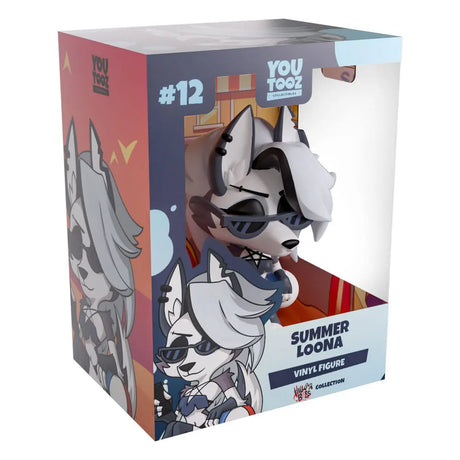 Summer Loona Youtooz vinyl figure in box with beach-themed packaging from Helluva Boss