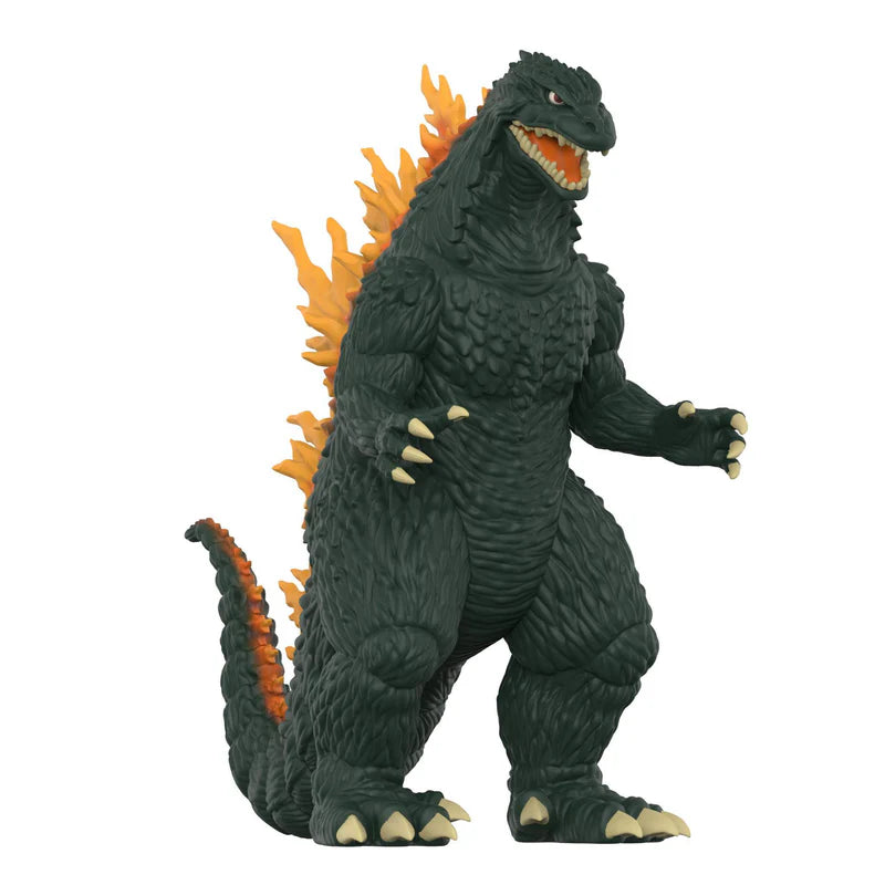 Godzilla 2000 (Charging) Toho ReAction Figure angled front view.