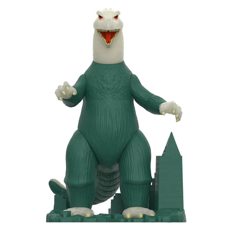 Godzilla Model Kit (Glow) Toho ReAction Figure in glow-in-the-dark lifestyle display.