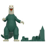 Godzilla Model Kit (Glow) Toho ReAction Figure front view with city display base.