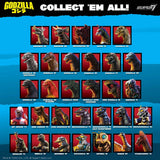 Super7 Godzilla ReAction Figures "Collect 'Em All" lineup poster.