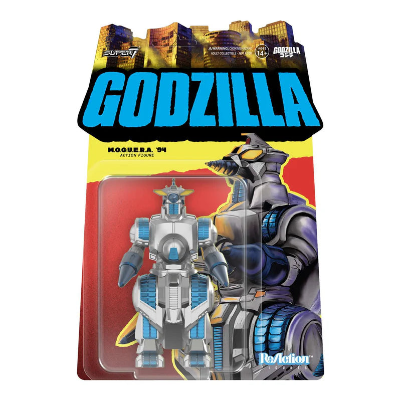M.O.G.U.E.R.A. '94 Godzilla Toho ReAction Figure retro blister packaging front.