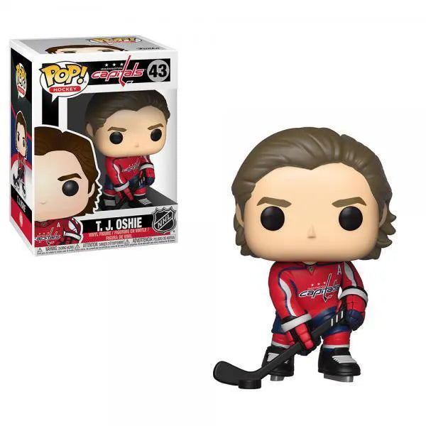 T. J. Oshie Funko Pop Vinyl figure in Washington Capitals hockey uniform with display box