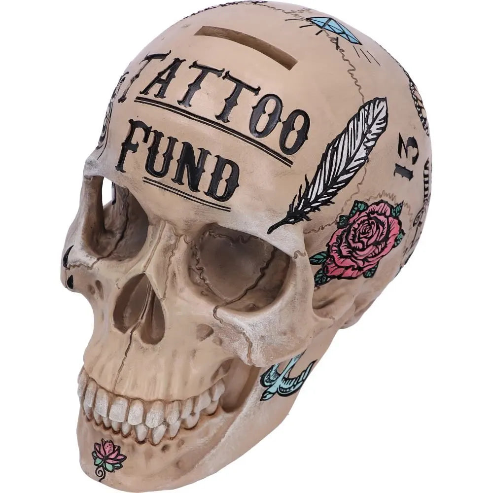 skull money box