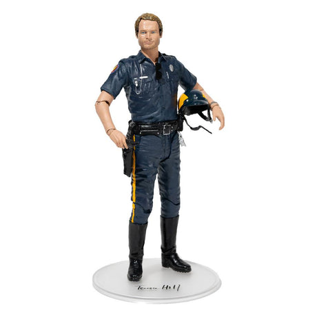 Terence Hill Matt Kirby action figure in police uniform holding helmet