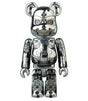 Terminator SF BE@RBRICK Series 43 100 percent figure silver robotic design front view