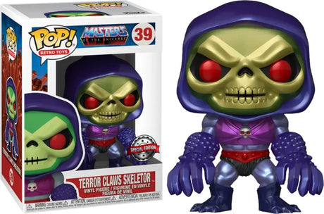 Terror Claws Skeletor #39 Funko Pop! Vinyl figure from Masters of the Universe in display box.