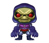 Close-up of Terror Claws Skeletor Funko Pop! showing purple armor and metallic claw weapons.