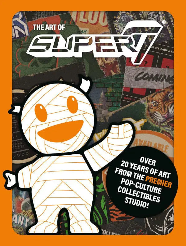 Front cover of The Art of Super7 216-page collector's art book