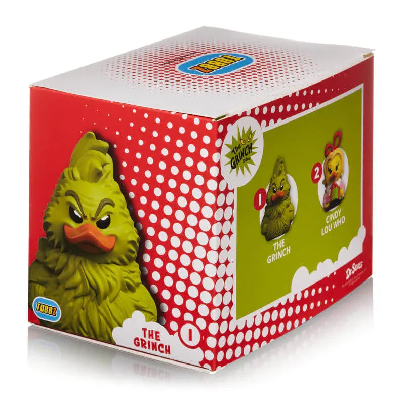 Back of Grinch TUBBZ box showing character lineup