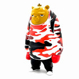 The Kub Champ Red Camo vinyl figure by Mike Fudge x JC Rivera front view