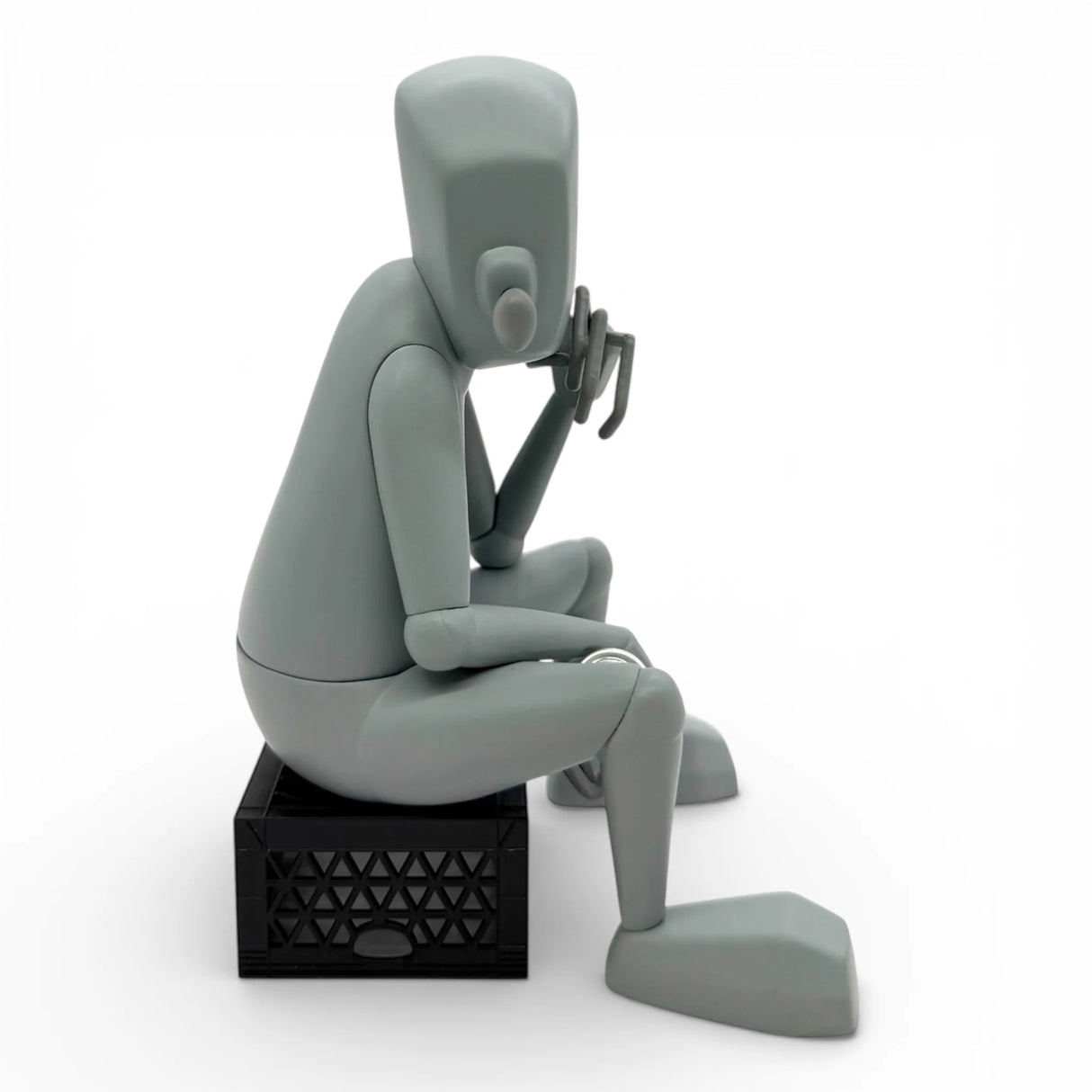 chrisrwk the thinker vinyl figure side angle contemplative pose