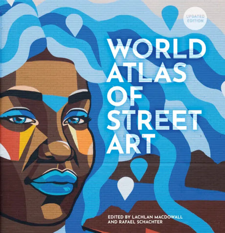 The World Atlas of Street Art updated edition book cover featuring colorful contemporary mural art