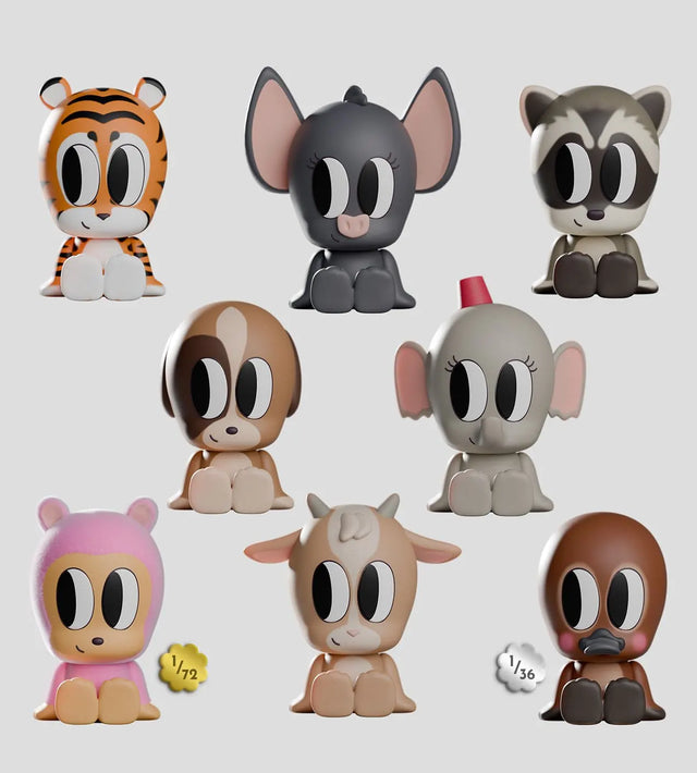 Tiny Shiny Hineys Blind Box collection of magical lucky creature figures