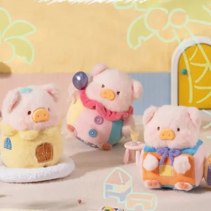 TNTSPACE x LuLu The Piggy Come & Play Series plush blind box collection featuring multiple playful character designs