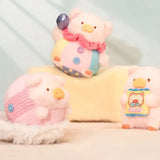 LuLu The Piggy plush collection displaying snack, costume, and cozy hideaway themed characters