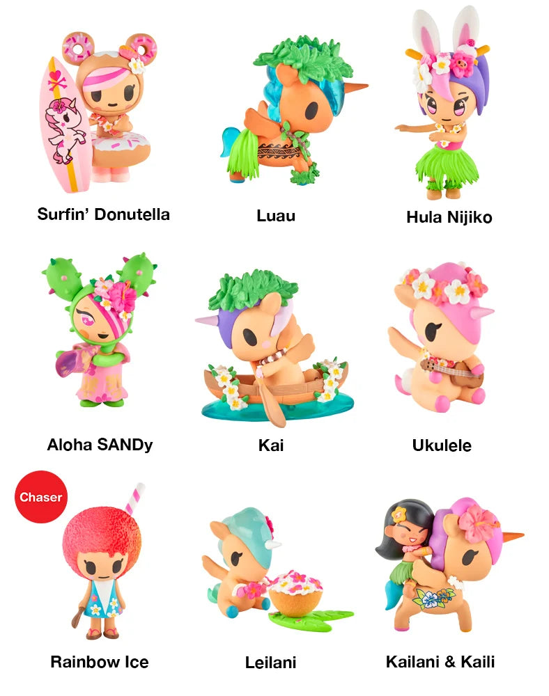 tokidoki Hawaiian Ohana Blind Box Series complete character lineup