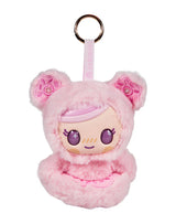 tokidoki Soft and Sweet Donutella plush keychain pink sitting figure