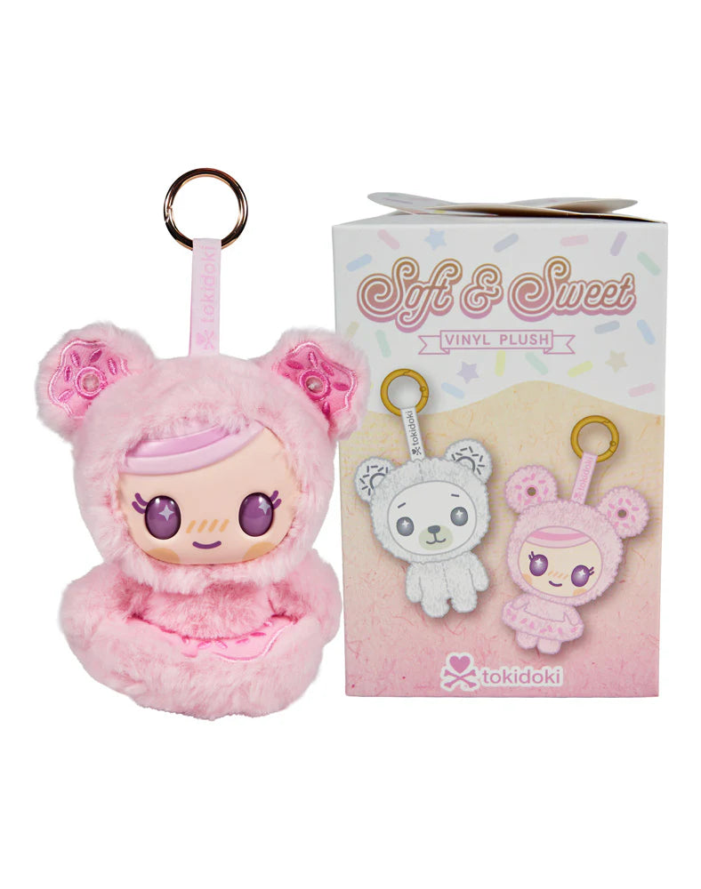 tokidoki Soft and Sweet vinyl plush blind box packaging with figures