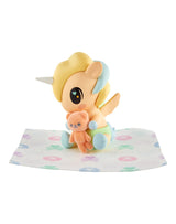 tokidoki Baby Unicorno Teddy Cuddles Chaser figure with teddy bear and blanket