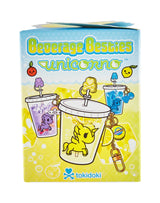 tokidoki Beverage Besties Unicorno blind box packaging with colorful drink cup artwork