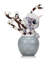 Tokidoki Botanical Harmony Unicorno blossom tree figure in ceramic-style pot