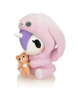 Cozy Unicorno blind box figure by tokidoki cuddling teddy bear