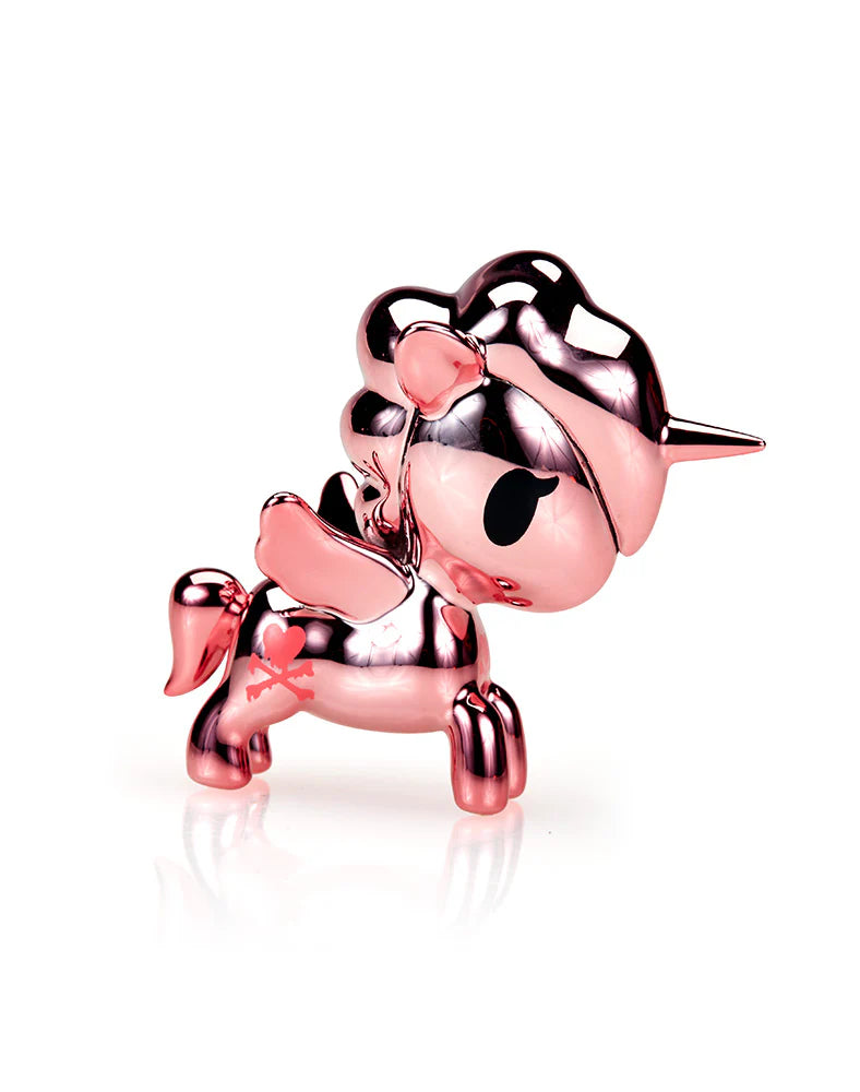 Rose Gold Chrome Unicorno Lite blind box figure chaser by tokidoki