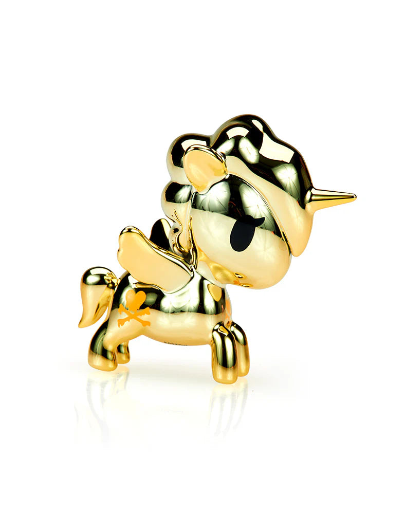 Light Lemon Chrome Unicorno Lite mini vinyl figure by tokidoki