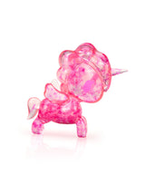 Pink translucent Unicorno Lite Shimmer Glitter figure with embedded glitter