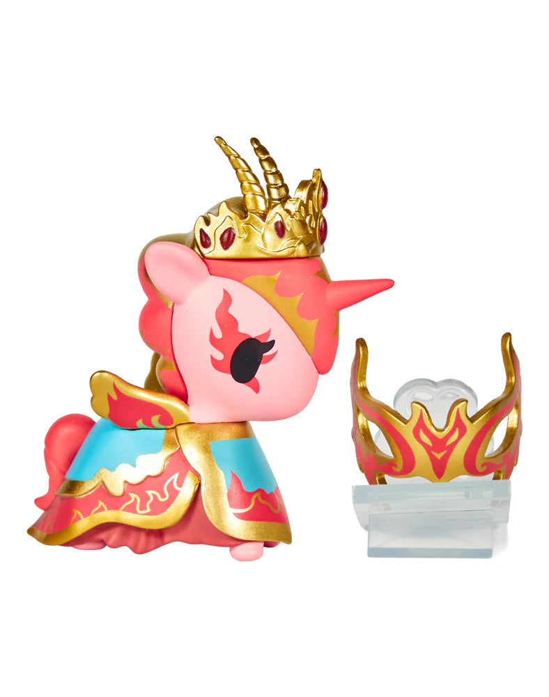 tokidoki Unicorno Masquerade Golden Echo figure with gold snake mask accessory